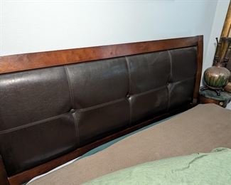 Queen Size Padded Leather Headboard/Bed