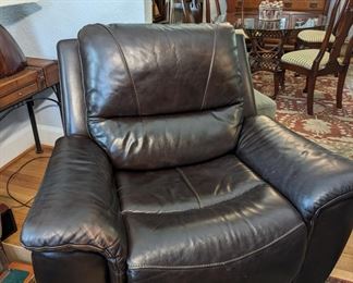 Power Leather Recliner