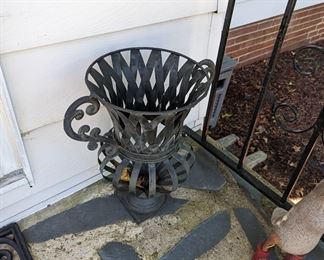 Wrought Iron Urn