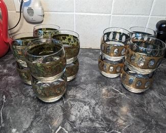 Mid Century Modern Rocks Glasses