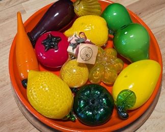 Glass Fruit and Vegetables