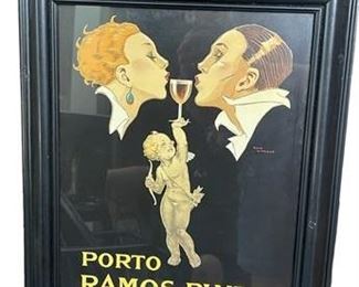 Lot 47   1 Bid(s)
Porto Ramos Pinto by Rene Vincent Framed Poster