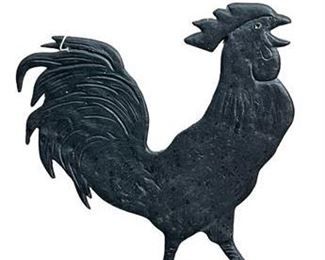 Lot 100   1 Bid(s)
Crowing Black Rooster Metal Wall Hanging