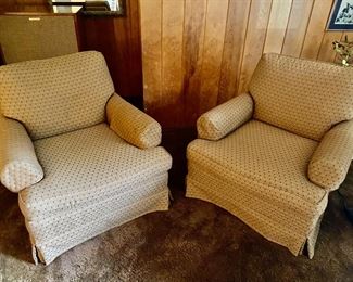 Pair of club chairs