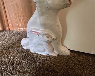 Cast iron rabbit doorstop