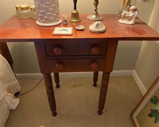 Davis Cabinet end table with drop sides