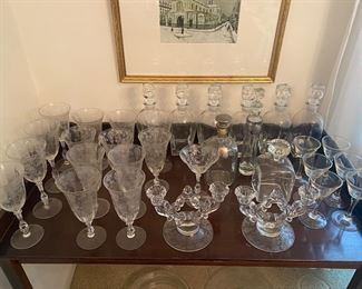 Cambridge Rosepoint stemware