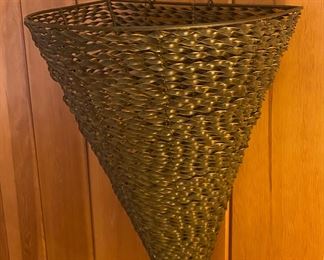 Large metal hanging basket