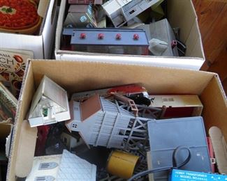 train set w/buildings