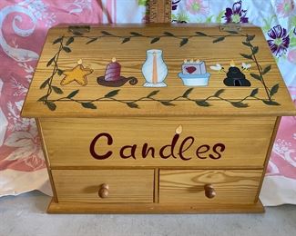 Candles Box Filled with Candles $15.00