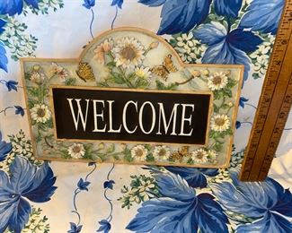 Composite Welcome Sign $12.00