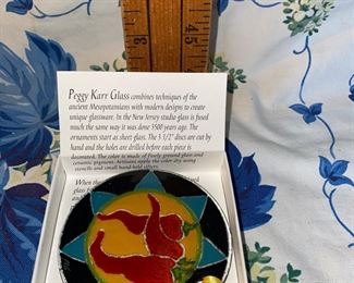 Peggy Karr Glass Chili Pepper Ornament $5.00