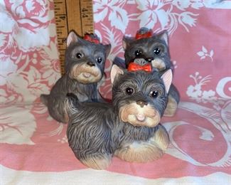 Homco Set of 3 Figurines Yorkshire Terriers $6.00