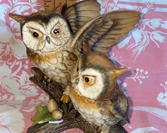 Homco Owls (has a chipped leaf) $4.00