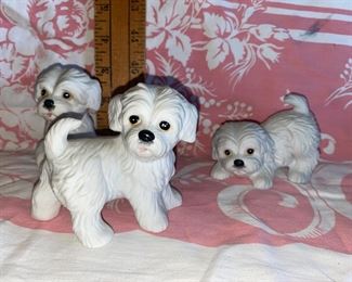 Homco White Terrier Set of 3 $6.00