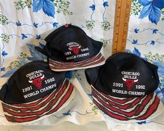 1991-1992 Bulls Hats All Three $16.00