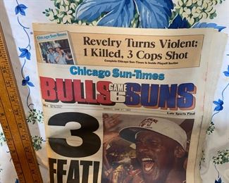 Sun Times Bulls 3 Feet Paper $3.00