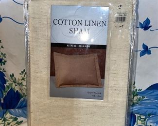 Cotton Linen Sham NEW $4.00