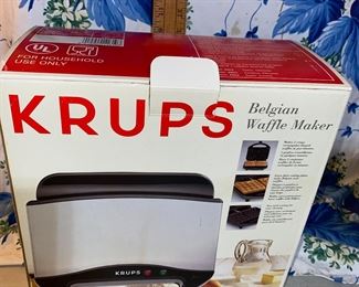 Krups Belgian Waffle Maker New $8.00 