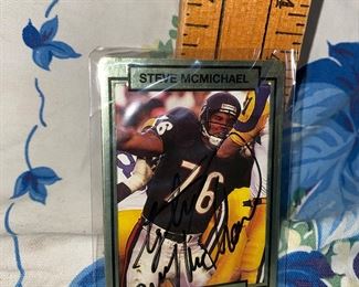 Steve McMichael Autograph Card Chicago Bears $10.00