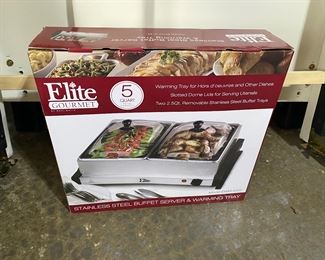 Elite Buffet Server and Warmer Set New $25.00
