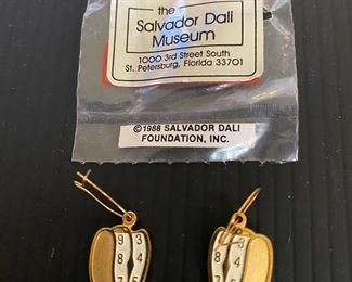 Salvador Dali Clock Earrings from the Museum $50.00