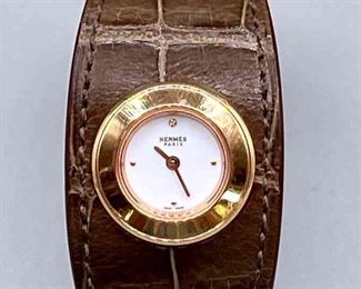 HERMES Faubourg Manchette Womens Watch