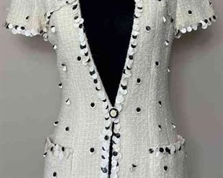 CHANEL Cream Wool Blazer