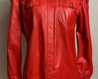 Bottega Veneta Long Sleeve Leather Shirt