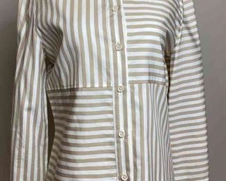 CHANEL 00C Neutrals Striped Shirt