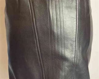 CHANEL 97A Dark Brown Lambskin Mini Skirt