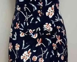 CHANEL 97P Vintage Floral Sleeveless Dress In Black Silk