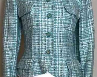 CHANEL Aqua Wool Blazer
