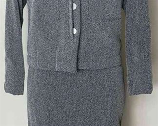 CHANEL Black And White Suit Skirt Set