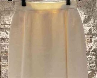 CHANEL OffWhite Pencil Skirt