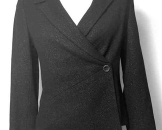 CHANEL Paris Black Wool Shimmer Blazer