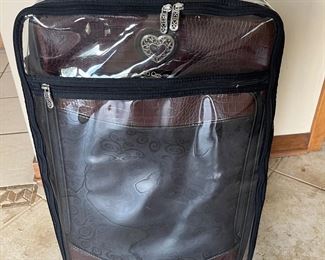 Brighton Suitcase w/Clear Plastic Protector, Picture 2 of 5