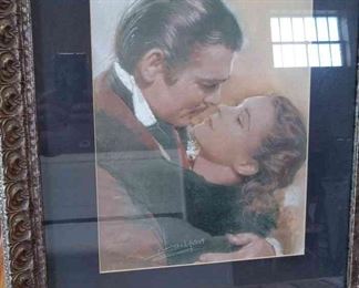 Gone With The Wind Poster Framed Art