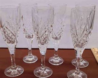 Crystal DArgne Provemce Champagne Flutes