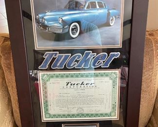 Tucker Signed Stock Certificate 1947