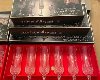 Crystal d'Arques - Multiple Boxes & Other Matching Stemware