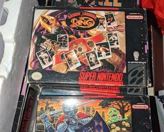 SNES games in box