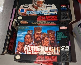 SNES games in box