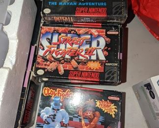 SNES games in box