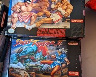 SNES games in box