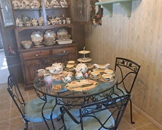 Lots of Franciscan Desert Rose china