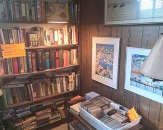 Bookcases full of books $2 hardback $1 softcover