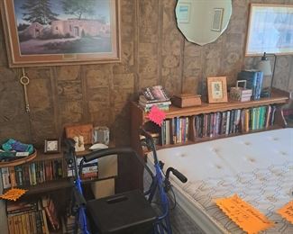 Bed with headboard and frame $95