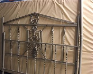 Rustic style full size conopy bed frame like new . Price to sell … still available 