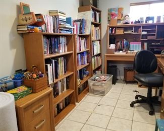 Wood book shelves $25 ea shelf ....
Vintage books $1 ea